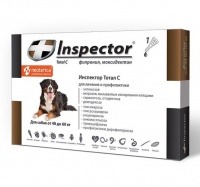 Inspector инсекто-акарицидные капли от всех паразитов для собак (от40 до 60 кг)