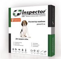 Inspector ошейник от внешних и внутренних паразитов для средних собак 65см