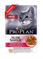 Purina Pro Plan Nutrisavour Adult Про План паучи для взрослых кошек с уткой в соусе (Упаковка 85 гр х 24 шт)