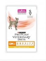 Purina Pro Plan ОM Obesity Management Feline паучи-диета для взрослых кошек при ожирении 85 гр х 10 шт