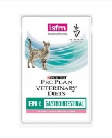 Purina Pro Plan EN Gastrointestinal ST/OX Feline паучи-диета для кошек любого возраста при желудочно-кишечных расстройствах (ЖКТ), лосось 85 гр х 10 шт