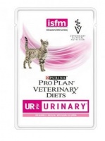 Purina Pro Plan UR Urinary Feline паучи-диета для взрослых кошек при мочекаменной болезни, лосось 85 гр х 10 шт