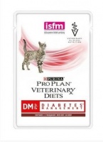 Purina Pro Plan DM Diabetes Management Feline паучи-диета для взрослых кошек с сахарным диабетом, говядина 85 гр х 10 шт