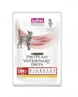 Purina Pro Plan DM Diabetes Management Feline паучи-диета для взрослых кошек с сахарным диабетом, курица 85 гр х 10 шт