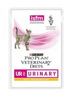 Purina Pro Plan UR Urinary Feline паучи-диета для взрослых кошек при мочекаменной болезни, курица 85 гр х 10 шт