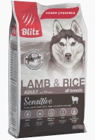 Blitz Dog Sensitive Adult Lamb & Rice All Breeds сухой корм для взрослых собак всех пород с ягнёнком и рисом