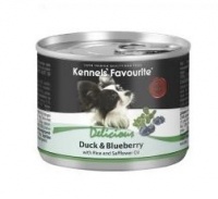 Консервы Kennels` Favourite Duck&Blueberry Утка с черникой для собак 200 гр