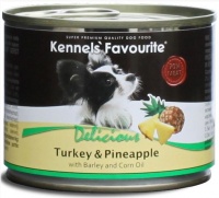 Консервы Kennels` Favourite Turkey & Pineapple индейка с ананасом для собак 200 гр