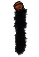 Kong игрушка для кошек "Дикий хвост" с хвостом из перьев, цвета в ассортименте 18 см