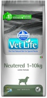 Farmina Vet Life Dog Neutered 1-10kg диетический сухой корм для кастрированных или стерилизованных собак весом до 10 кг