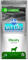 Farmina Vet Life Dog Obesity диетический сухой корм для собак для снижения избыточного веса и контроля уровня глюкозы в крови