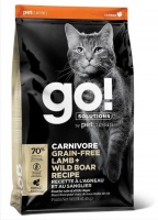 Go! Solutions Cats Carnivore Grain-Free Lamb+Wild Board Recipe беззерновой корм для котят и взрослых кошек с Ягненком и мясом Дикого Кабана