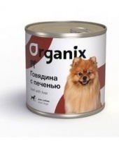 Organix консервы для собак с говядиной и печенью 750 гр