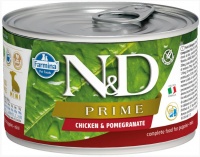Farmina N&D Dog Prime Chicken & Pomegranate Puppy Mini консервы для щенков мелких пород, курица и гранат 140 гр