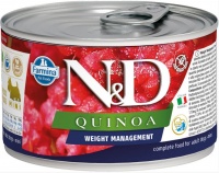 Farmina N&D Dog Quinoa Weight Management Mini консервы для собак мелких пород с киноа, для контроля веса 140 гр