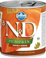 Farmina N&D Dog Venison & Pumpkin консервы для собак с тыквой, оленина 285 гр