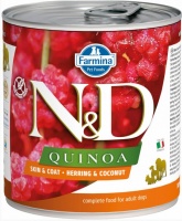 Farmina N&D Dog Quinoa Skin&Coat Herring & Coconut консервы для собак с киноа, сельдь и кокос 285 гр
