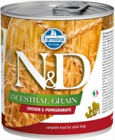 Farmina N&D Dog Ancestral Grain Chicken & Pomegranate консервы низкозерновые для собак, курица с гранатом 285 гр