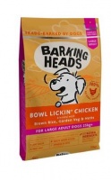 Barking Heads bowl lickin' chicken large breed puppy корм для собак крупных пород, с курицей и рисом До последнего кусочка 