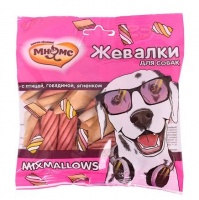 Мнямс лакомство для собак Жевалки Sweets - Chewmallows с птицей, говядиной и ягненком 150 гр