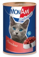 MonAmi консервы для кошек с Говядиной 350 гр