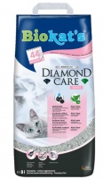 Biokats Diamond Care Fresh наполнитель комкующийся с активированным углем с ароматизатором