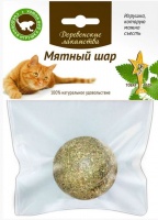 Деревенские лакомства для кошек Мятный шар 50 гр