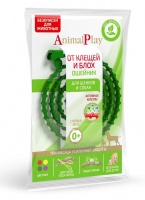 AnimalPlay Ошейник для щенков и собак репеллентный от блох и клещей, зеленый 75 см