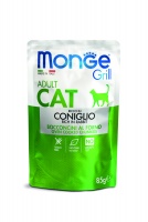 Monge Cat Grill Pouch Adult Coniglio паучи для взрослых кошек итальянский кролик