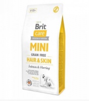 Brit Care Mini Grain Free Hair Skin беззерновой корм для собак мини-пород с шерстью, требующей ухода