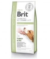 Brit Veterinary Diet Dog Grain Free Diabetes Turkey Pea беззерновая диета собак для контроля за уровнем глюкозы при диабете