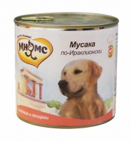 Мнямс консервы для собак Мусака по-Ираклионски (ягненок с овощами) 600 гр
