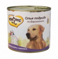 Мнямс консервы для собак Олья Подрида по-Барселонски (мясное ассорти с морковью) 600 гр