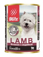 Blitz Dog Sensitive Lamb Turkey консервы для собак с чувствительным пищеварением, ягненок с индейкой