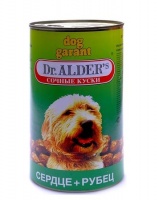 Dr. Alder's Dog Garant Консервы для собак кусочки в желе с Сердцем и Рубцом