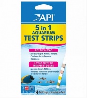 API 5 in 1 Aquarium Test Strips Аквариум Тест Стрипс - Полоски для экспресс тестов аквариумной воды
