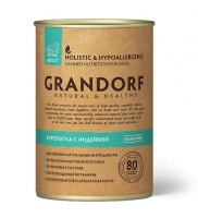 Grandorf Dog Holistic Quail & Turkey in jelly беззерновые консервы для собак, куропатка с индейкой , в желе
