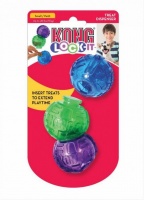 Kong Dog Lock-It 3-pk Small мячи для лакомств, игрушка для маленьких собак до 9 кг