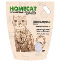 Homecat Силикагелевый наполнитель для кошачьего туалета, без запаха
