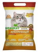 Homecat Corn Cat Litter Кукурузный комкующийся наполнитель "Эколайн"