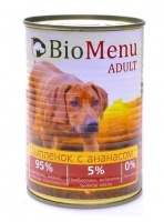 BioMenu Dog Adult Сhicken Pineapple Консервы для собак 95% - мяса с Цыпленком и ананасом