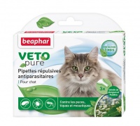 15616 Beaphar Биокапли VETO pure от паразитов для кошек