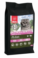 Blitz Holistic Cat Chicken & Lamb Adult All Breeds Low Grain низкозерновой корм для кошек, курица и ягненок
