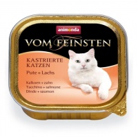 Animonda Vom Feinsten For Castrated Cats - Turkey Salmon Консервы для стерилизованных кошек с индейкой и лососем