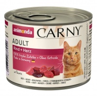 Animonda Carny Adult Cat - Beef Heart консервы с говядиной и сердцем для взрослых кошек
