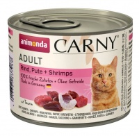 Animonda Carny Adult Cat - Beef, Turkey Shrimps консервы для кошек с говядиной, индейкой и креветками