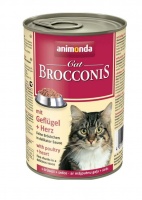 Animonda Brocconis Cat With Poultry + Heart Консервы для кошек с домашней птицей и сердцем