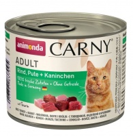 Animonda Carny Adult Cat - Beef, Turkey Rabbit Консервы для кошек с говядиной, индейкой и кроликом