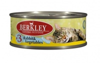 Berkley Kitten Rabbit Vegetables #3 Консервы для котят мясо Кролика с овощами