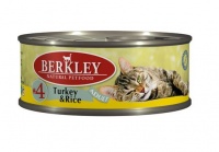Berkley Cat Turkey Rice #4 Консервы для кошек мясо Индейки с рисом